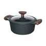 Resto Kitchenware Ran 2,4 L apvalus juodas medinis puodas