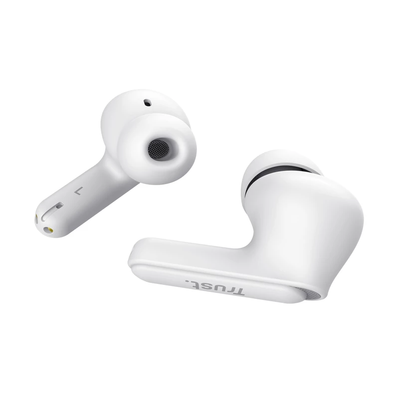 Trust Yavi belaidės ausinės True Wireless Stereo (TWS) į ausis, skambučiams ir muzikai, USB Type-C, baltos