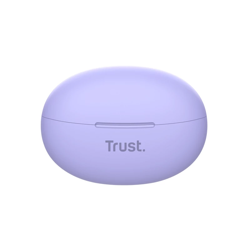Trust Yavi tikri belaidžiai stereo ausinės (TWS) į ausį skambučiams/muzikai USB-C Bluetooth violetinės