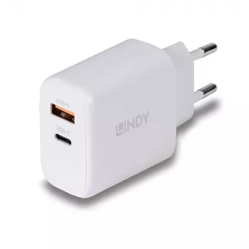Lindy 73428 mobiliojo įrenginio įkroviklis Universal White AC Greitas įkrovimas Vidaus