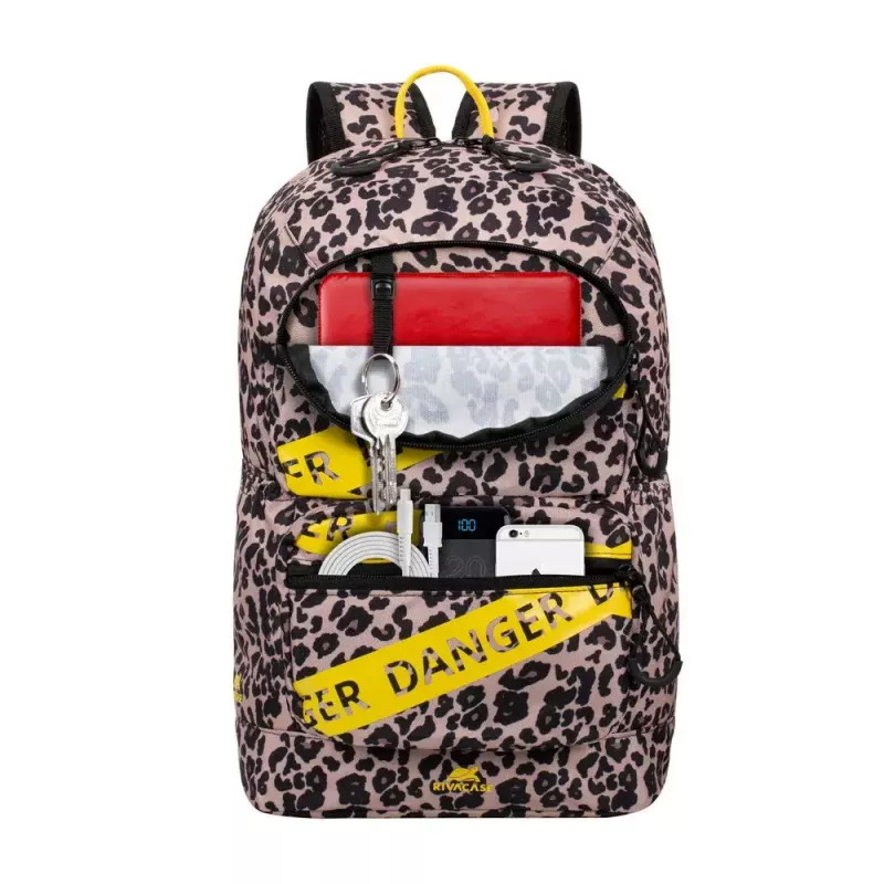 Rivacase 5421 Urban kuprinė nešiojamam kompiuteriui 13,3 colio (33,8 cm), 14 l, leopardo rašto