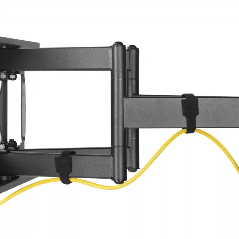 Gembird WM-80ST-02 sieninis TV laikiklis – fiksuotas/pakreipiamas, 37–80 colių, VESA iki 600x400, 60 kg, juodas