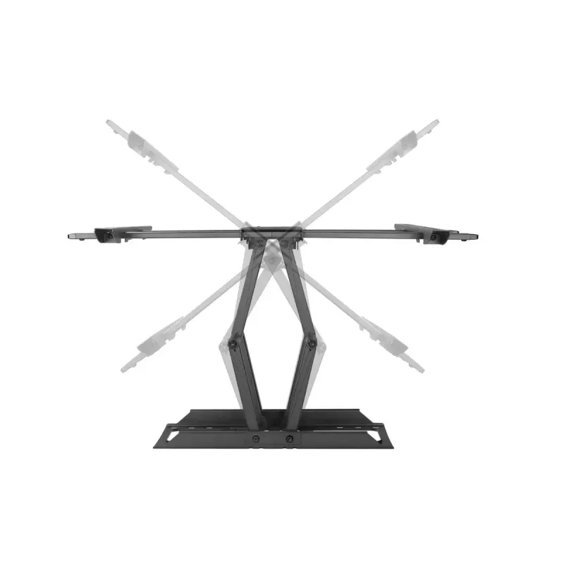 Gembird WM-80ST-02 sieninis TV laikiklis – fiksuotas/pakreipiamas, 37–80 colių, VESA iki 600x400, 60 kg, juodas