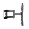 Gembird WM-80ST-02 sieninis TV laikiklis – fiksuotas/pakreipiamas, 37–80 colių, VESA iki 600x400, 60 kg, juodas