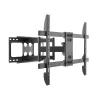 Gembird WM-80ST-02 sieninis TV laikiklis – fiksuotas/pakreipiamas, 37–80 colių, VESA iki 600x400, 60 kg, juodas