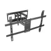 Gembird WM-80ST-02 sieninis TV laikiklis – fiksuotas/pakreipiamas, 37–80 colių, VESA iki 600x400, 60 kg, juodas