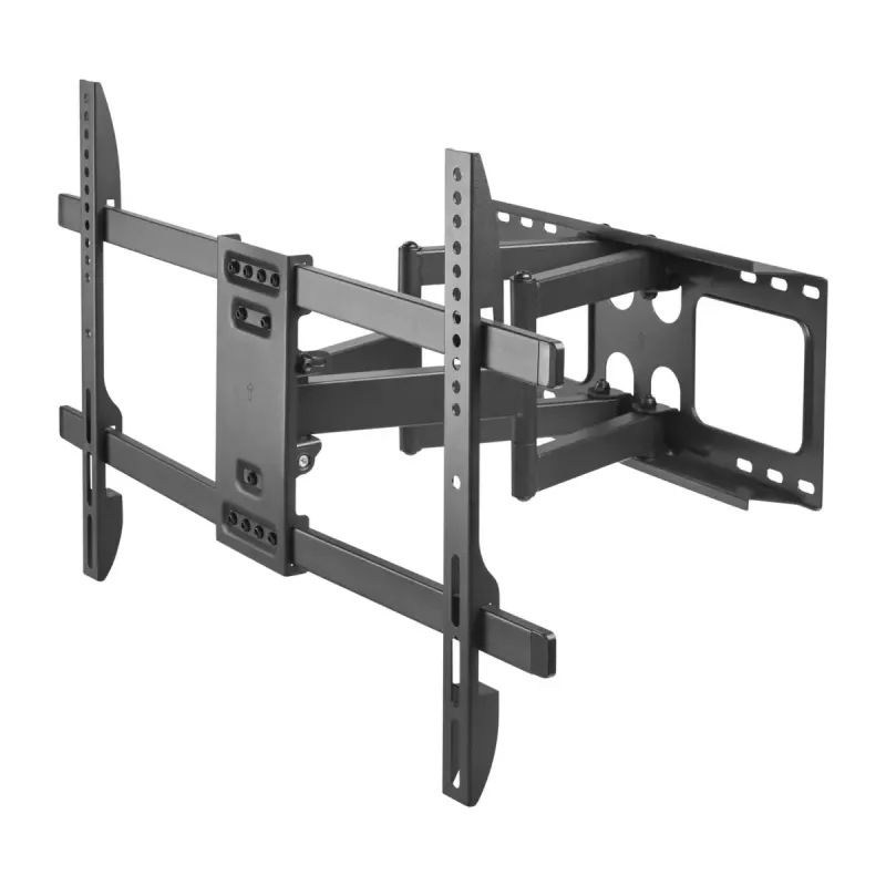 Gembird WM-80ST-02 sieninis TV laikiklis – fiksuotas/pakreipiamas, 37–80 colių, VESA iki 600x400, 60 kg, juodas
