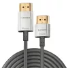 Lindy 3m CROMO Slim High Speed HDMI laidas su Ethernet, 3 m, HDMI A tipo (standartinis), HDMI A tipo (standartinis), 3D, 10.2 Gbit/s, Pilka