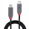 Lindy 0,8 m USB 4 240 W Type C laidas, Anthra Line
