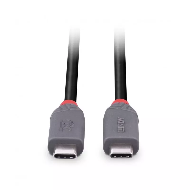 Lindy 0,8 m USB 4 240 W Type C laidas, Anthra Line