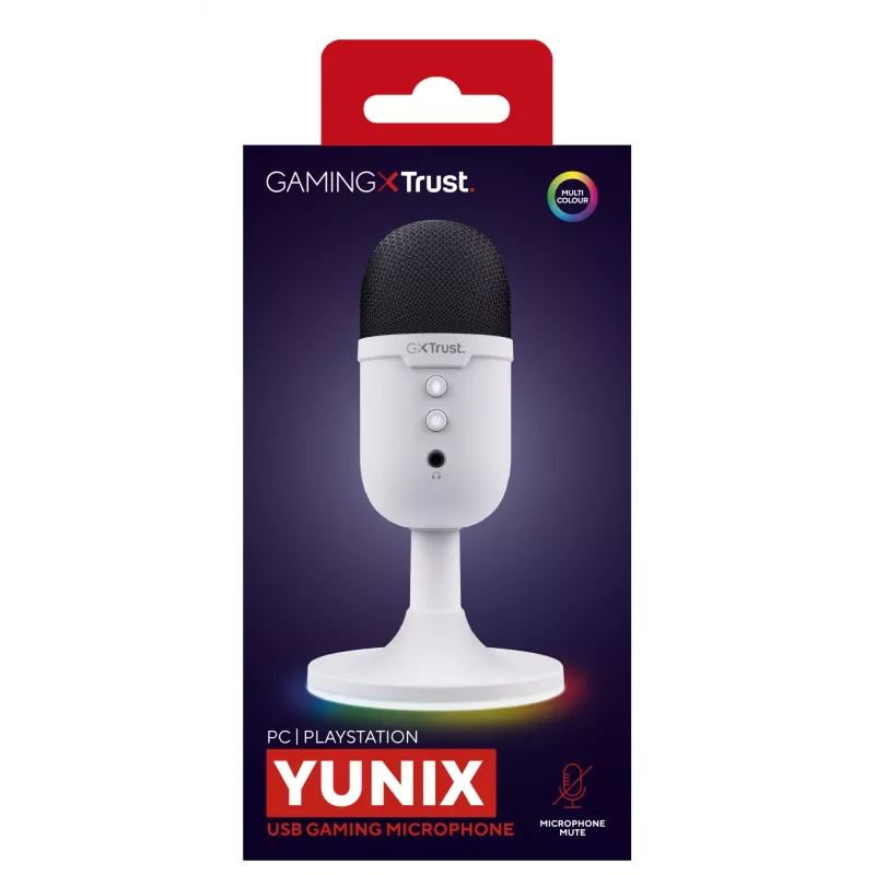 Stalinis mikrofonas Trust GXT 234P Yunix baltas
