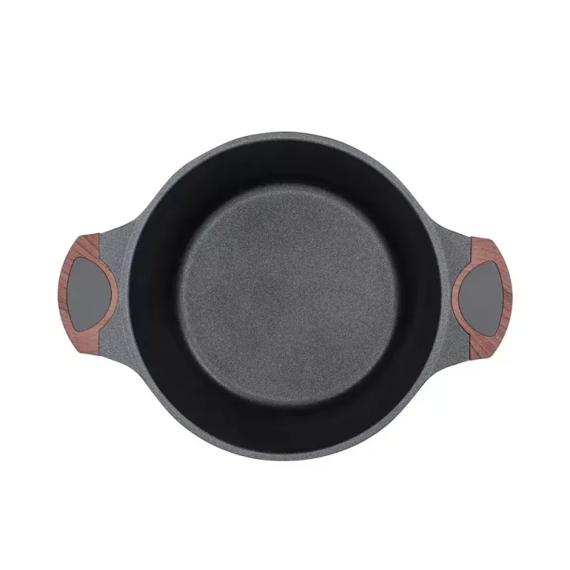 Resto Kitchenware Capella keptuvė 4,6 L apvali juoda mediena