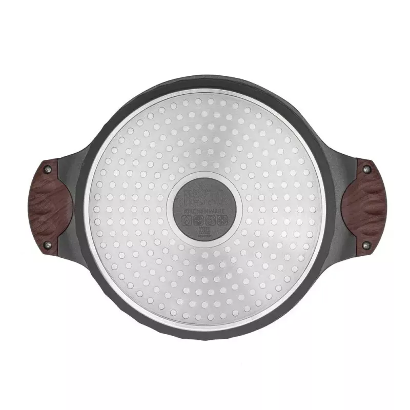 Resto Kitchenware Capella keptuvė 4,6 L apvali juoda mediena