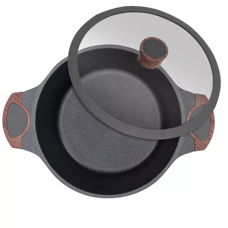 Resto Kitchenware Capella keptuvė 4,6 L apvali juoda mediena