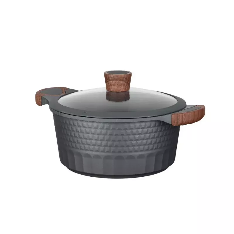 Resto Kitchenware Capella keptuvė 4,6 L apvali juoda mediena