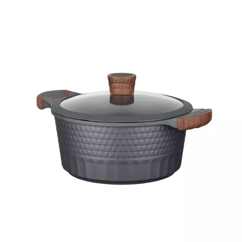 Resto Kitchenware Capella keptuvė 4,6 L apvali juoda mediena