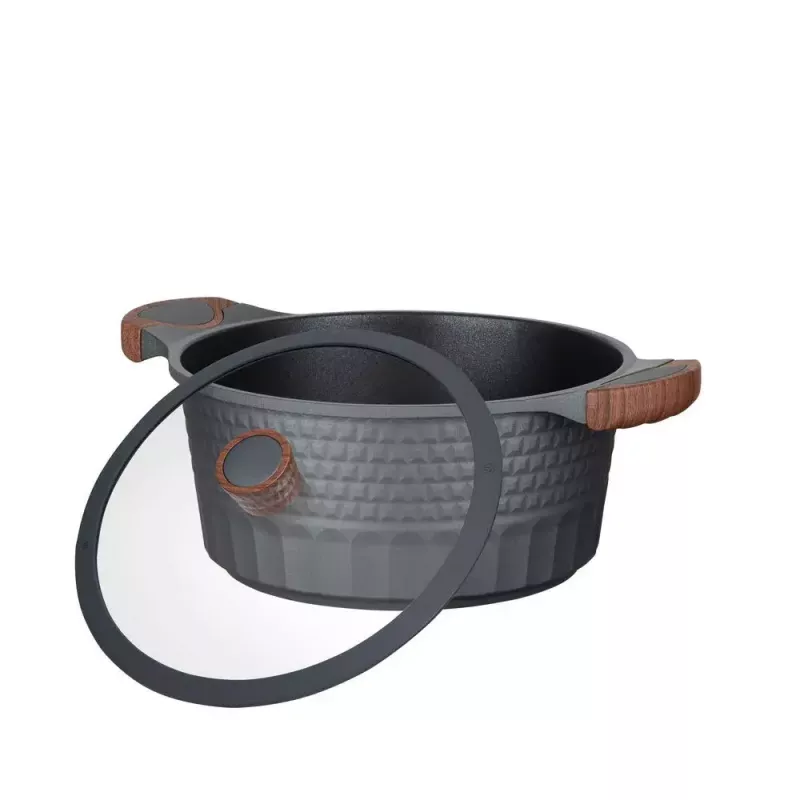 Resto Kitchenware Capella keptuvė 4,6 L apvali juoda mediena