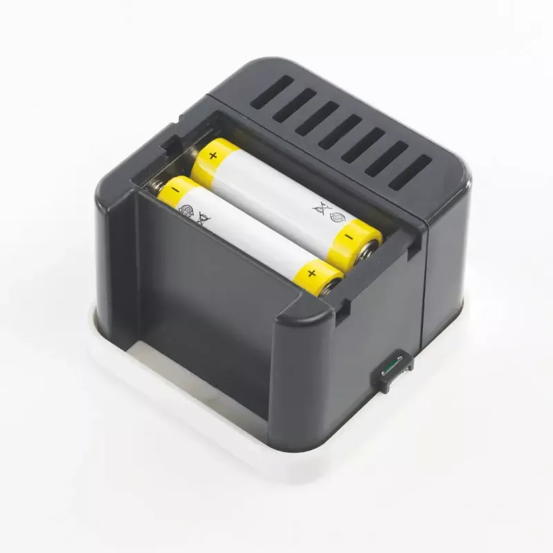 Evaporacinis aromadifuzorius Stylies ELARAGREY iki 25 m² – AC / baterija / USB, 2 h laikmatis, 1,3 W, 74×74×100 mm, pilkas