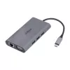 Dahua Technology 9 in 1 USB 3.1 Type-C į USB 3.0 + HDMI + RJ45 + VGA + SD/TF +PD Dockinė stotelė