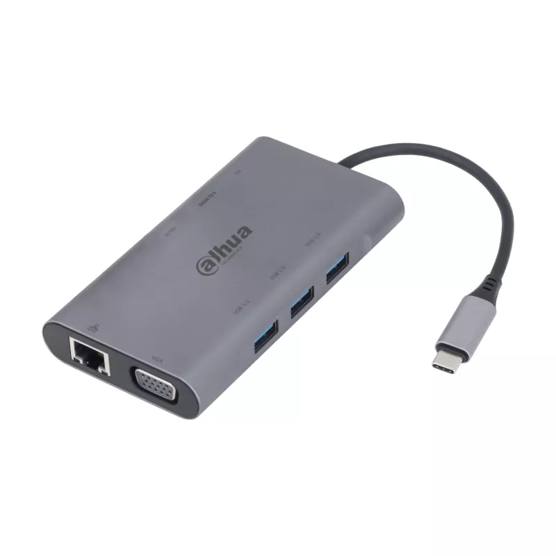 Dahua Technology 9 in 1 USB 3.1 Type-C į USB 3.0 + HDMI + RJ45 + VGA + SD/TF +PD Dockinė stotelė