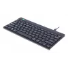 Ergonominė klaviatūra R-Go Compact Break, kompaktiška su pertraukų programine įranga, QWERTY (US), laidas, juoda
