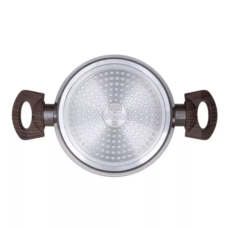 Resto Kitchenware Carina 2,5 L apvalus puodas bordo spalvos