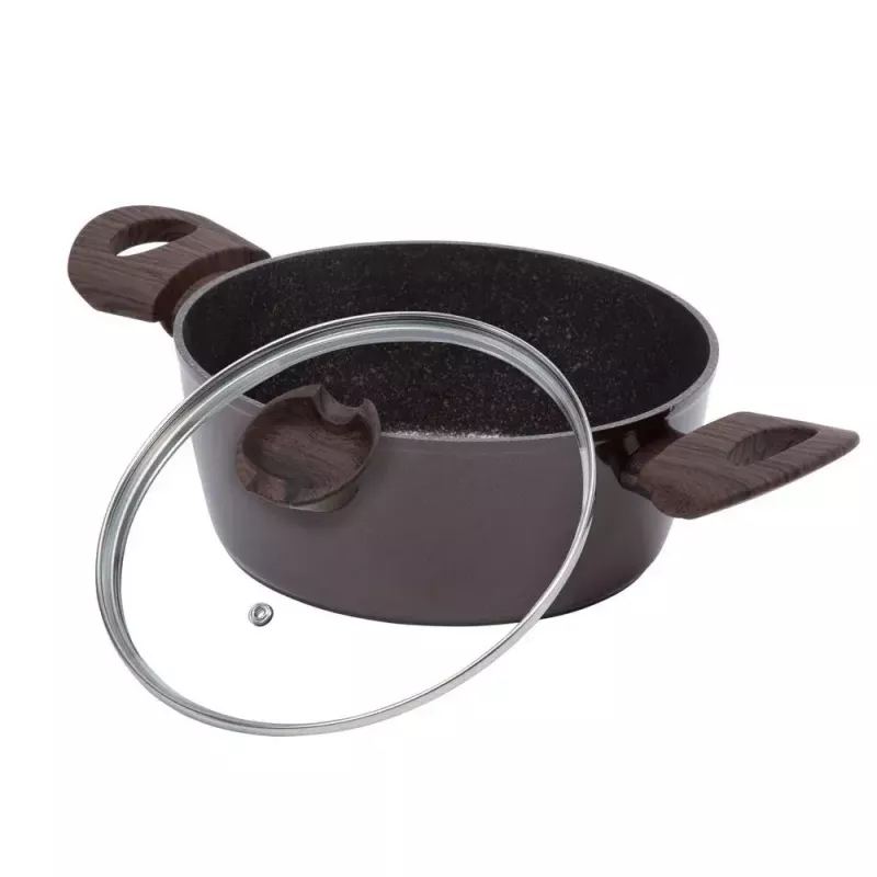 Resto Kitchenware Carina 2,5 L apvalus puodas bordo spalvos
