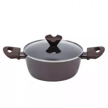 Resto Kitchenware Carina 2,5 L apvalus puodas bordo spalvos
