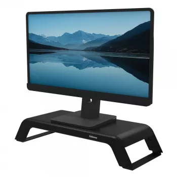 Fellowes Hana LT reguliuojamas monitoriaus stovas – 3 aukščio padėtys, juodas, iki 22,6 kg