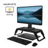 Fellowes Hana LT reguliuojamas monitoriaus stovas – 3 aukščio padėtys, juodas, iki 22,6 kg