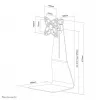 Neomounts FPMA-D800 monitorio stovas 10-27 colių, laisvai pastatomas, 10 kg, 25,4 cm (10 colių), 68,6 cm (27 colių), 100 x 100 mm, sidabrinis