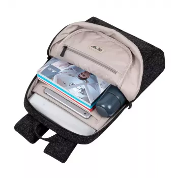 Kuprinė Rivacase 7923 33,8 cm (13,3 inch) juoda balta