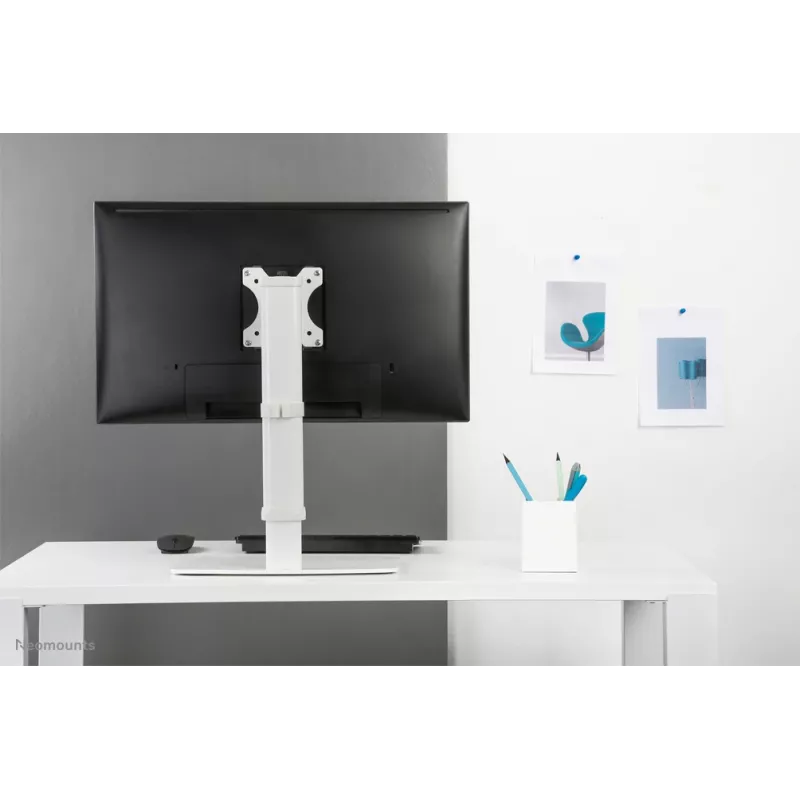 Neomounts FPMA-D890WHITE stovas monitoriui 10-30 colių, laisvai pastatomas, 6 kg, 25,4 cm (10 col.), 76,2 cm (30 col.), 100 x 100 mm, baltas