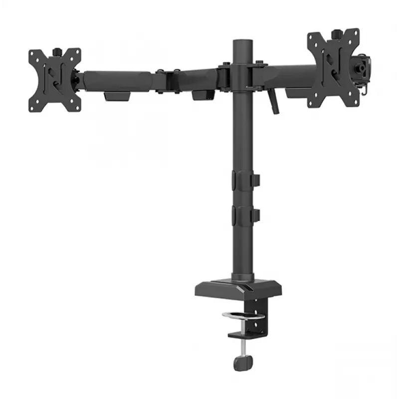 Neomounts DS60-600BL2 Monitor laikiklis 10-32 colių – Greitas montavimas – 180° stabdiklis