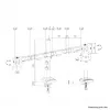 Neomounts DS60-600BL2 Monitor laikiklis 10-32 colių – Greitas montavimas – 180° stabdiklis