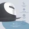 R-Go Tools ergonominė pelė R-Go HE Break su pertraukų programine įranga, vidutinė (tinka 165-185 mm rankai), dešinei rankai, laidinė, juoda