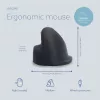 R-Go Tools ergonominė pelė R-Go HE Break su pertraukų programine įranga, vidutinė (tinka 165-185 mm rankai), dešinei rankai, laidinė, juoda