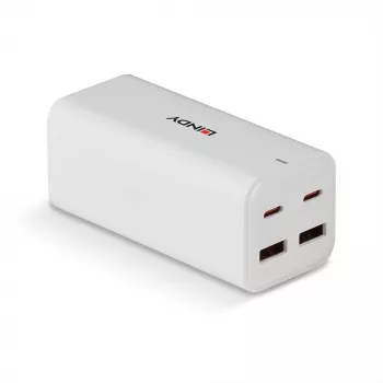 Lindy 100W 4 prievadų USB Type-C ir A GaN sieninis įkroviklis