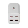 Lindy 100W 4 prievadų USB Type-C ir A GaN sieninis įkroviklis