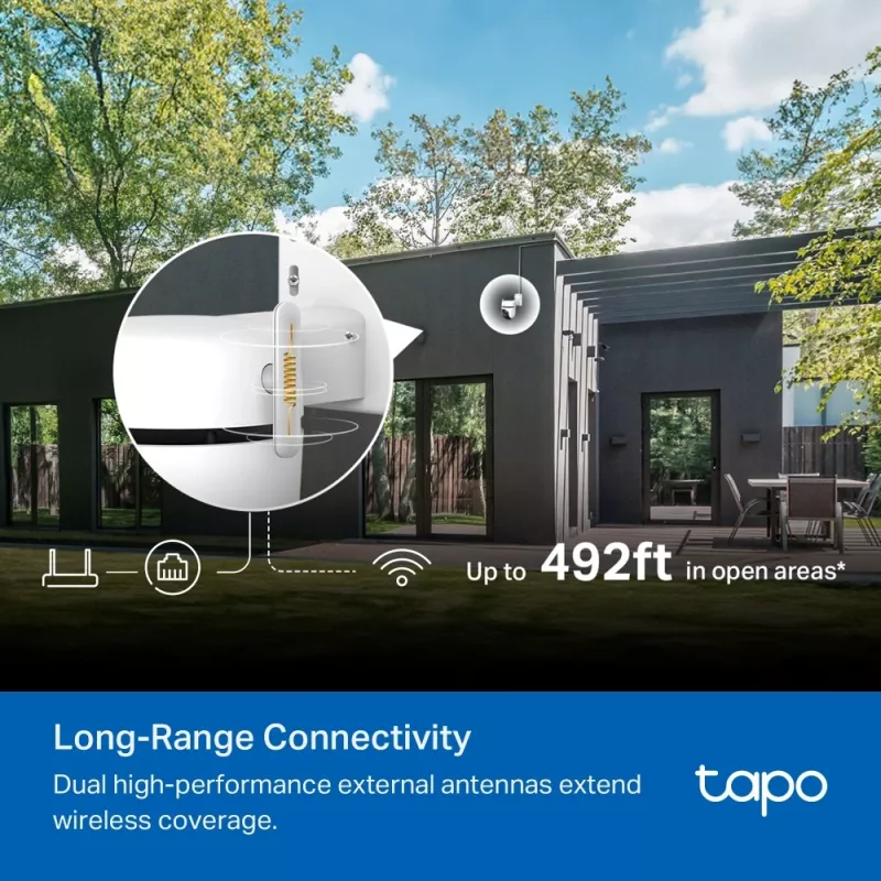 TP-Link lauko stebėjimo kamera su 360° pasukimu ir 3K raiška