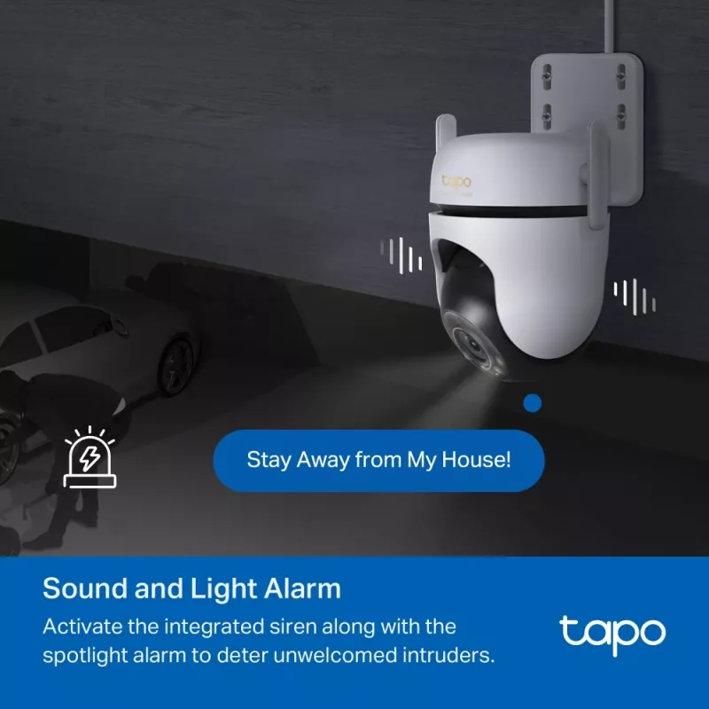 TP-Link lauko stebėjimo kamera su 360° pasukimu ir 3K raiška