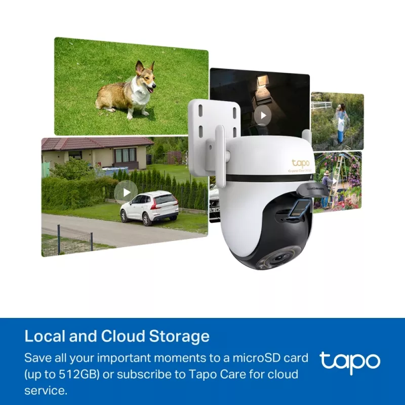 TP-Link lauko stebėjimo kamera su 360° pasukimu ir 3K raiška