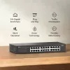 TP-Link LS1024G tinklo jungiklis, nevaldomas Gigabit Ethernet (10/100/1000), juodas