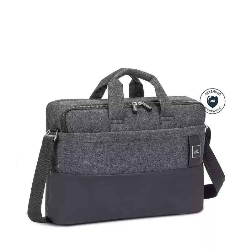 Portfelis Rivacase Lantau 39,6 cm (15,6 colio) juodai pilkas 8831 BLACK MELANGE