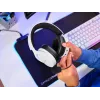 Ausinės Trust GXT 491W FAYZO laidinės ir belaidės, ant ausų, žaidimams, USB Type-C, Bluetooth, juodos, baltos