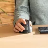 Ergonominė pelė R-Go Tools R-Go HE Break su pertraukų programine įranga, vidutinė (rankos dydis 165–185 mm), dešinei rankai, Bluetooth, juoda