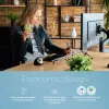 R-Go Tools dokumentų laikiklis R-Go Flex Read, ergonomiškas, su minkšta putų riešo atrama, permatomas akrilinis