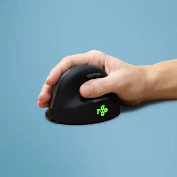 R-Go Tools ergonominė pelė R-Go HE Break su pertraukų programine įranga, maža (rankos dydis <165 mm), dešinei rankai, laidinė, juoda