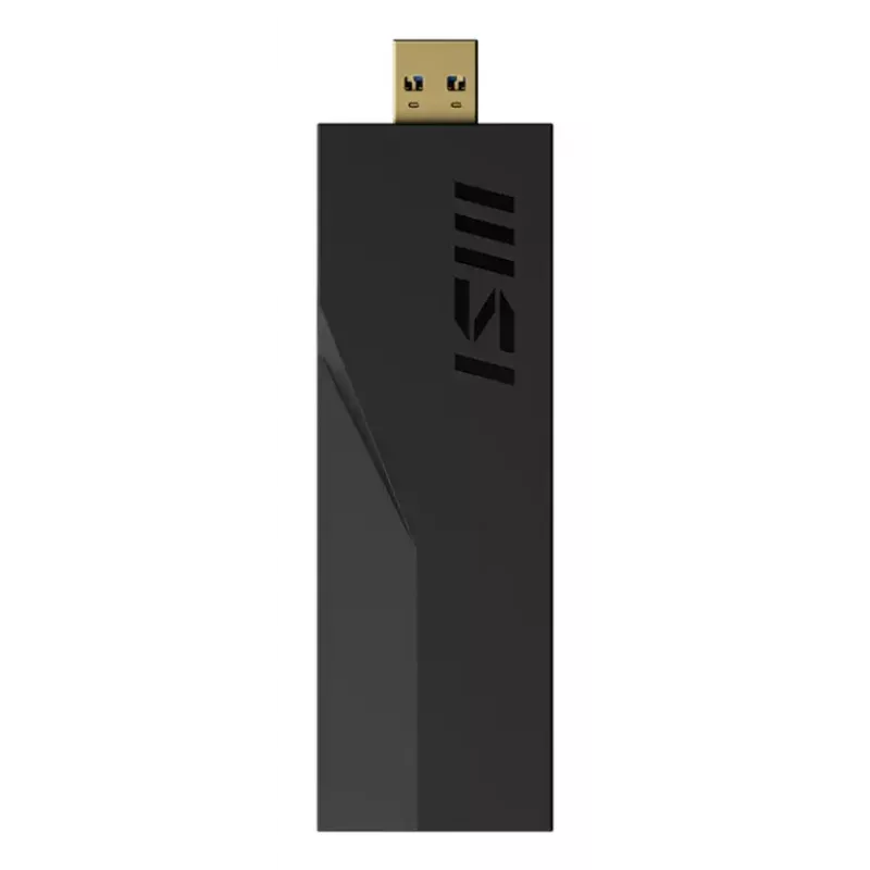 USB adapteris MSI BE6500 WiFi7 USB 3.2 Gen 1 juodas