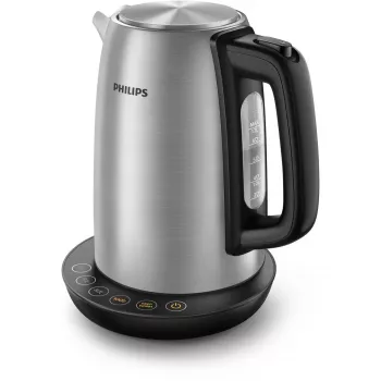 Elektrinis virdulys Philips HD9359/90 1,7 L, 2200 W, nerūdijančio plieno korpusas, juodas metalinis